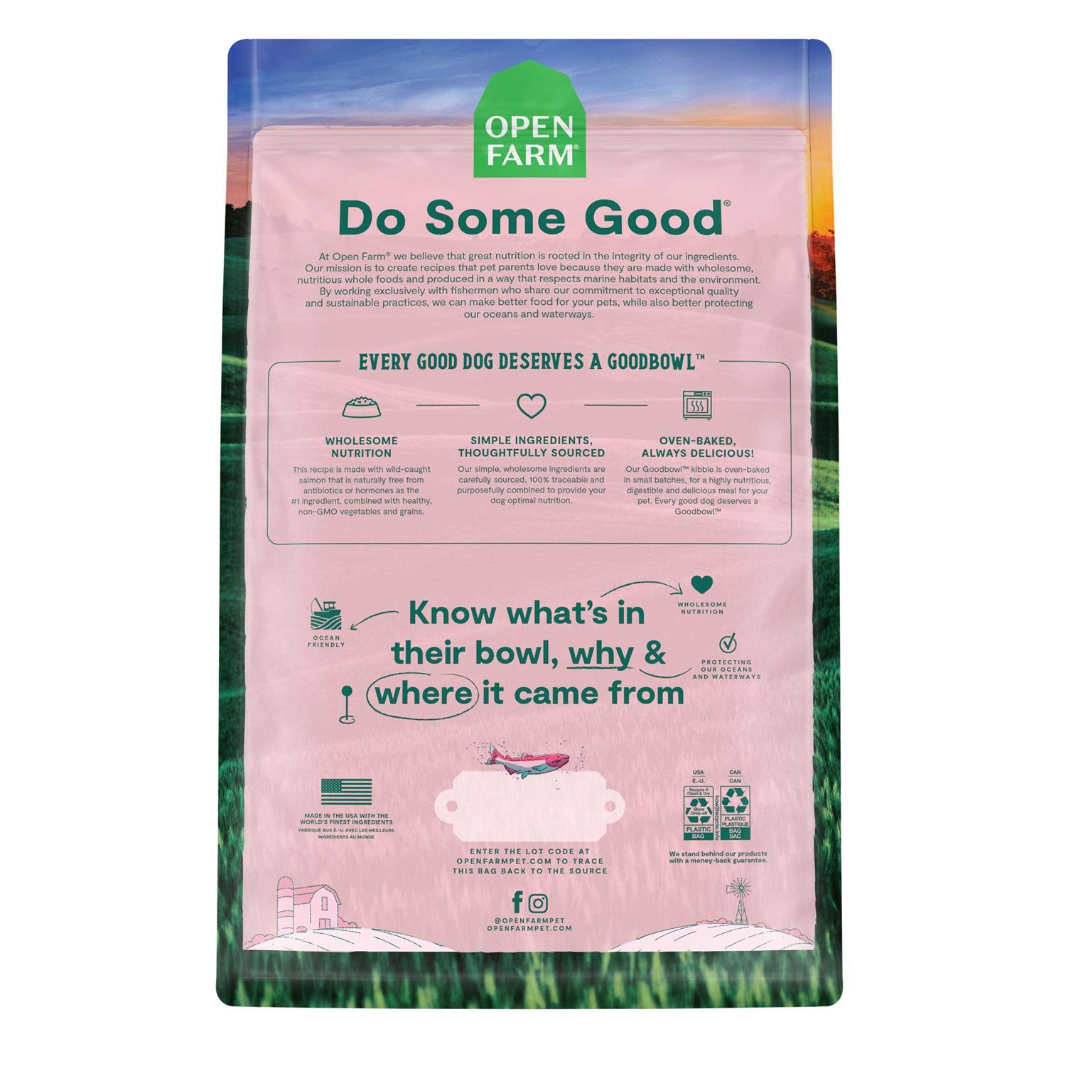 Open Farm Goodbowl Wild Caught Salmon Brown Rice Dog Food - Pet Supplies online store