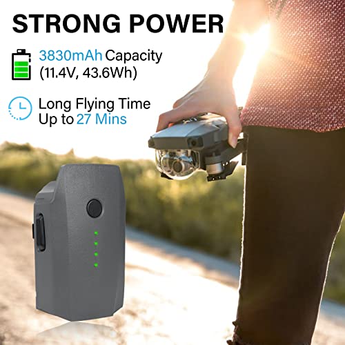 2 Pack Mavic Pro Battery, FB1-3830mAh-11.4V Intelligent Flight Replacement Batteries for DJI Mavic 1 Pro