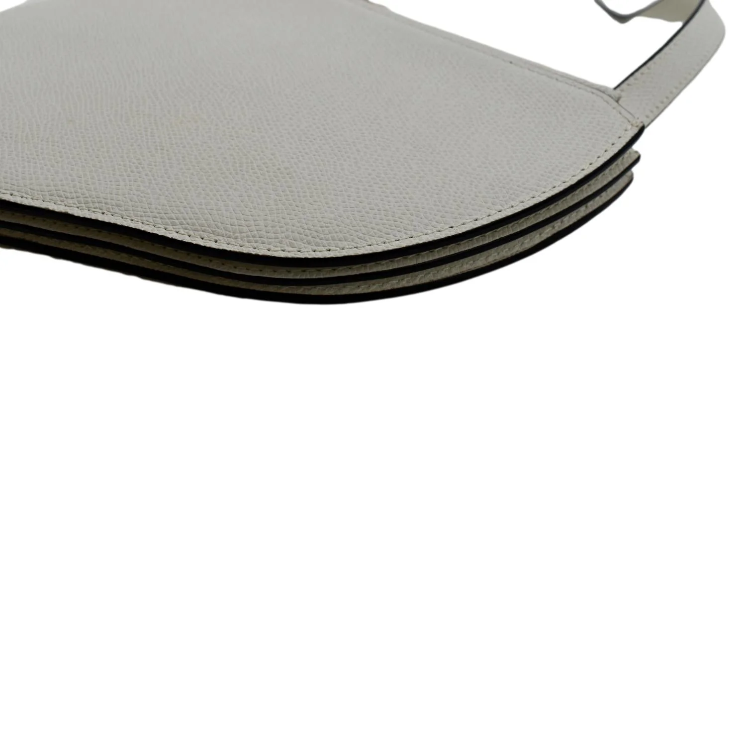 Pre-owned CHRISTIAN DIOR Women Dior Saddle Trio Leather Crossbody Pouch Bag White