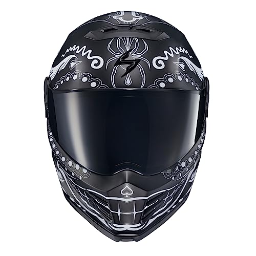 ScorpionEXO Covert FX Full Face Adult Motorcycle Helmet Street Fighter Style with Bluetooth Ready Speaker Pockets DOT ECE 22.06 Approved Unisex