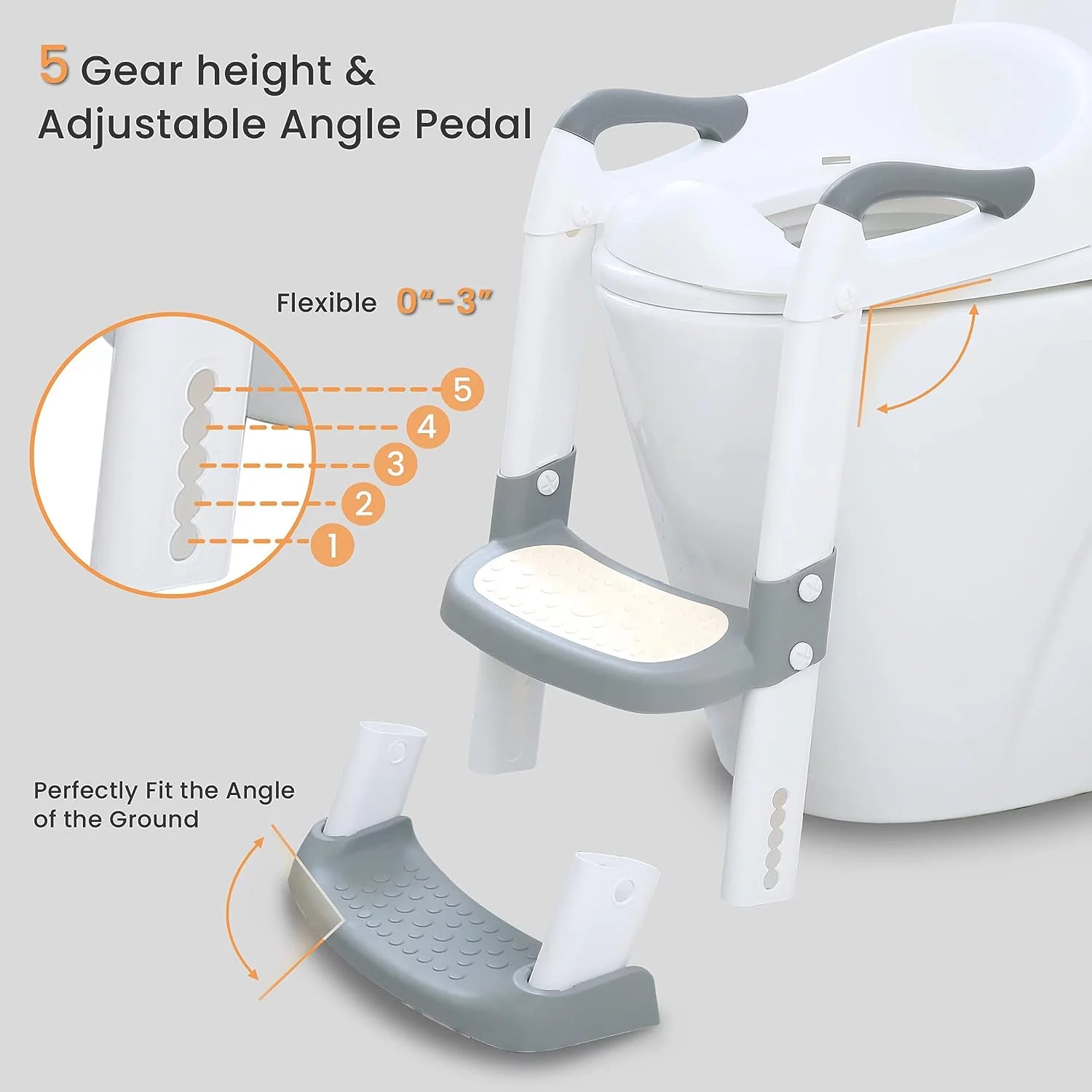 Toilet Potty Training Seat with Step Stool Ladder