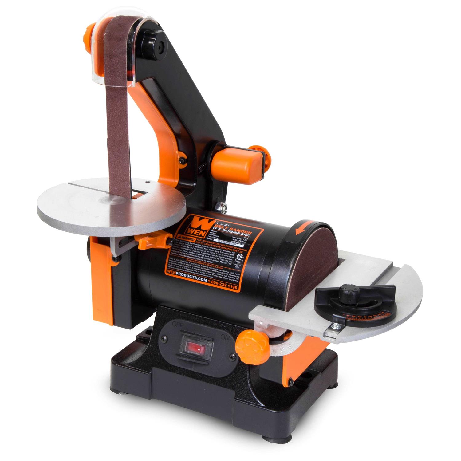 WEN 1 in. x 30 in. Belt Sander with 5 in. Sanding Disc - Shop Hardware Tools Online Store