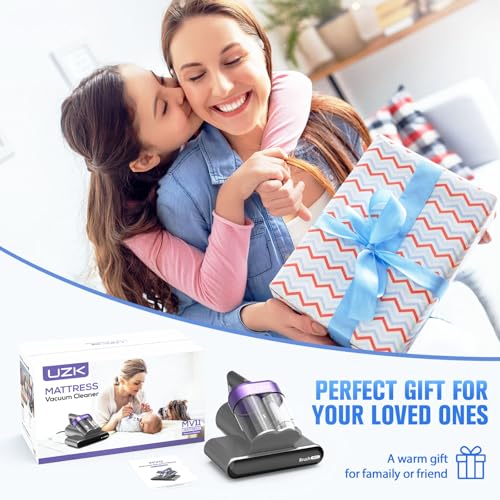 Mattress Vacuum Cleaner,Bed Vacuum Cleaner with UV-C Light,16Kpa,140°F Heat,Ultrasonic,Anion,Handheld Vacuums for Bed,Sofa,Couch,Crib(Corded, Multi)