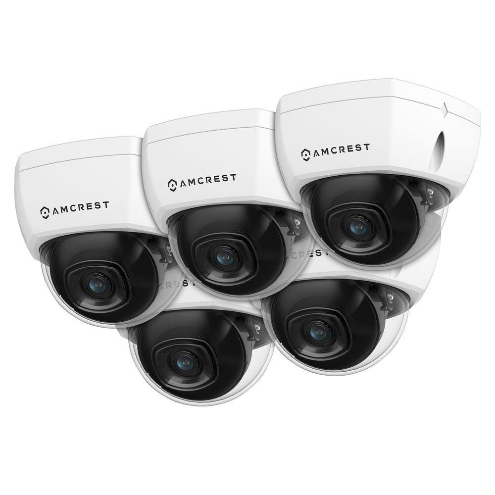 Amcrest UltraHD 4K 8MP Wired Outdoor Dome PoE IP Surveillance Camera with 4K
