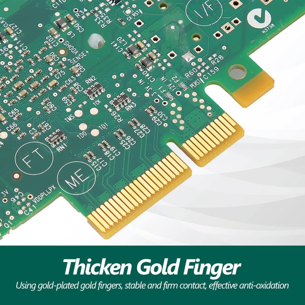Universal Network Card, SFP Fiber Optic Interface 10 Gigabit Network Card, PCI-EX4 X8 X16 High Speed Fiber LC Multifunctional Network Adapter