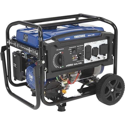 Powerhorse Portable Dual Fuel Generator with Electric Start, 9500 Watts