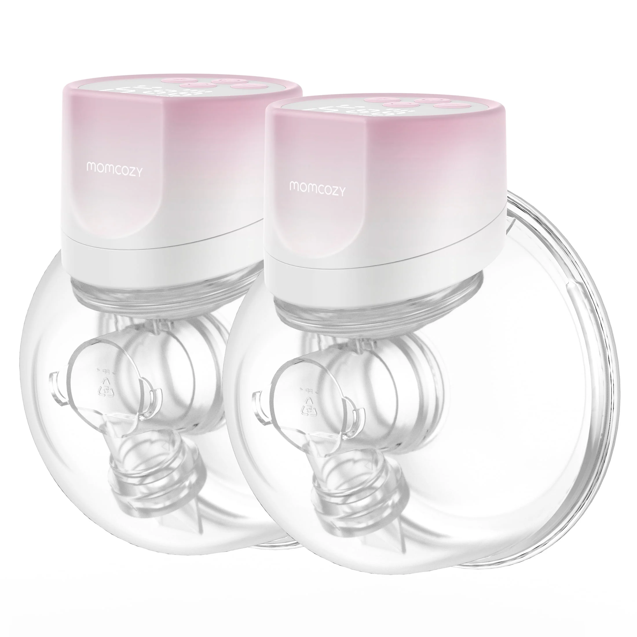 Momcozy S12 Pinky Pro Hands Free Breast Pump Wearable, 24mm 2 Pack Electric