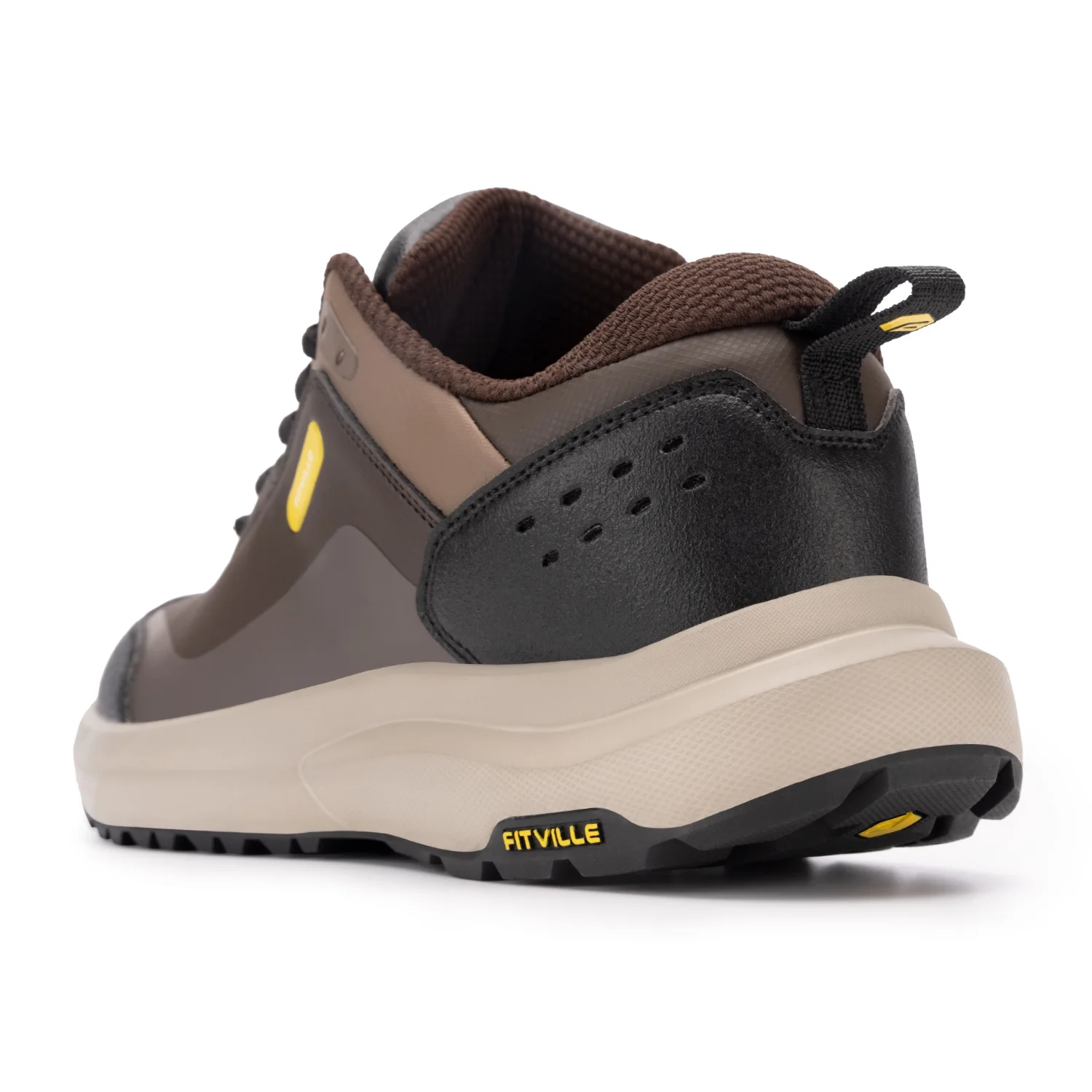 FitVille Mens Extra Wide Hiking Shoes Outdoor Low-top Waterproof Work Shoes Soft Toe with Arch Support-Rugged Core - Curated Treasures Market