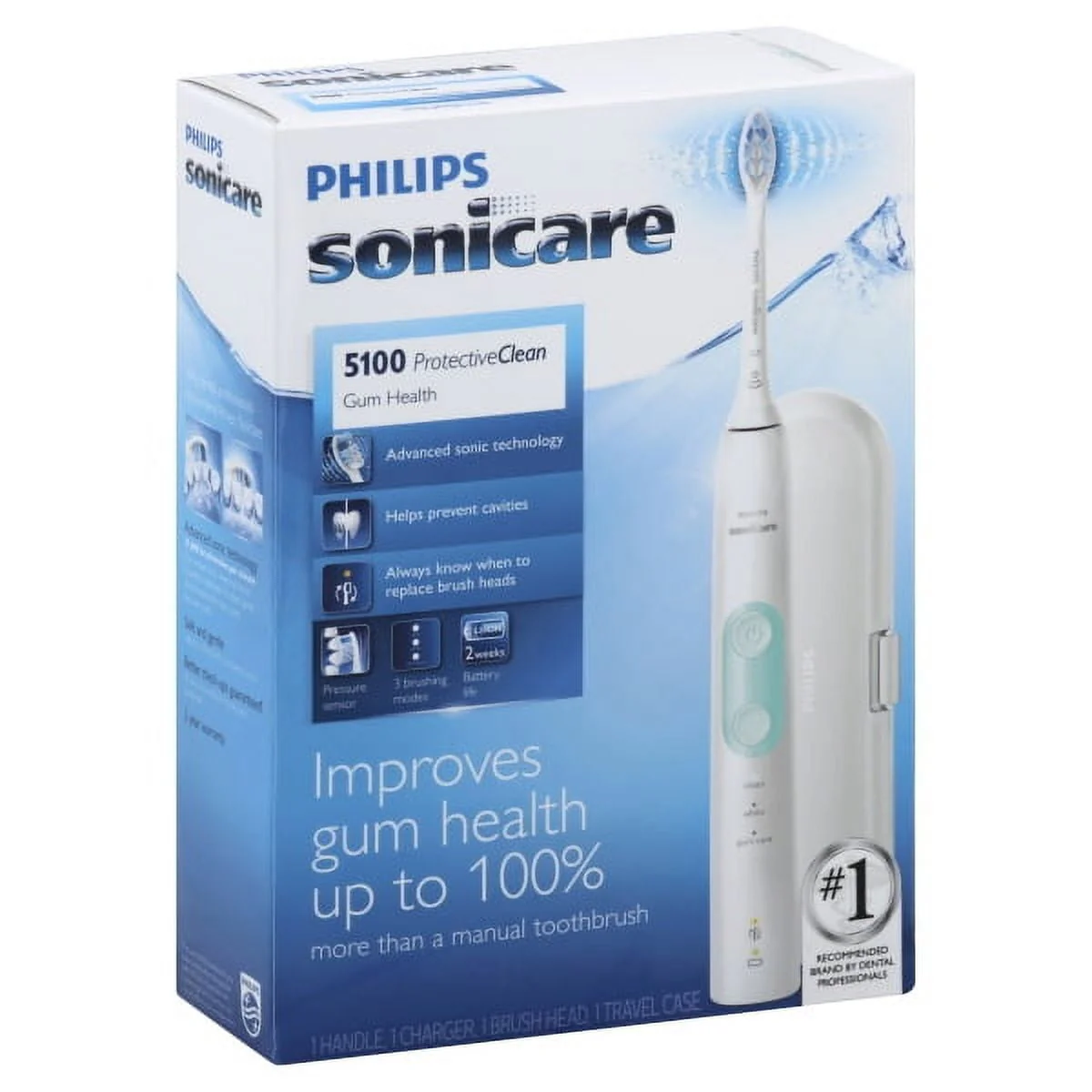 Philips HX6857/11 Sonicare 5100 Protective Rechargeable Electric Toothbrush