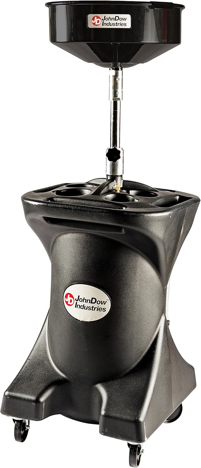 JohnDow Industries JDI-27DC 27 Self-Evacuating Portable Oil Drain, 16 inch Diameter Centered Funnel