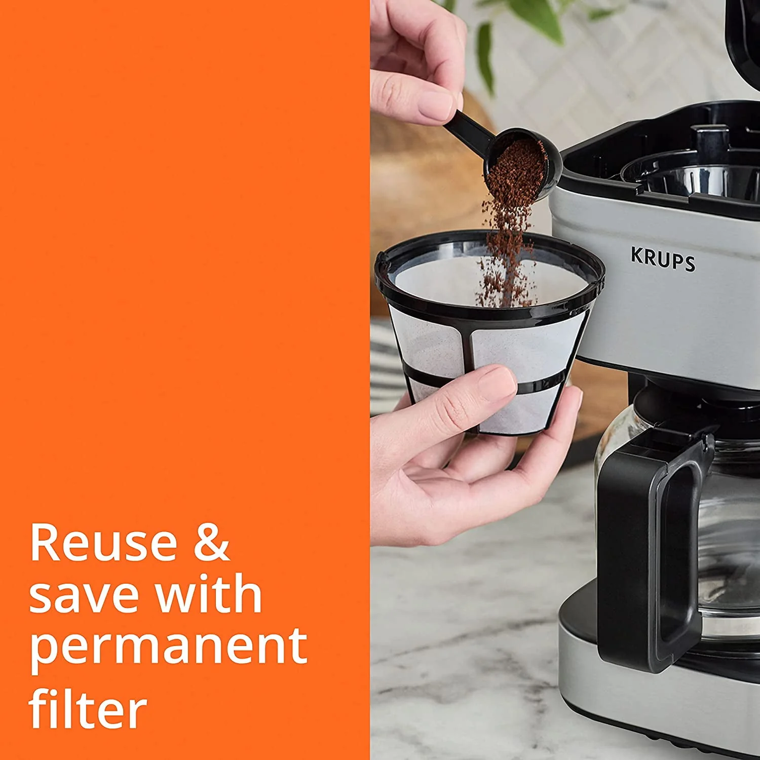 KRUPS Simply Brew Drip Coffee Maker, 14 Cups