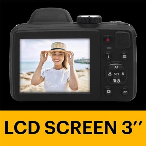 KODAK PIXPRO AZ405-BK 20MP Digital Camera 40X Optical Zoom 24mm Wide Angle Lens Optical Image Stabilization 1080P Full HD Video 3" LCD Vlogging