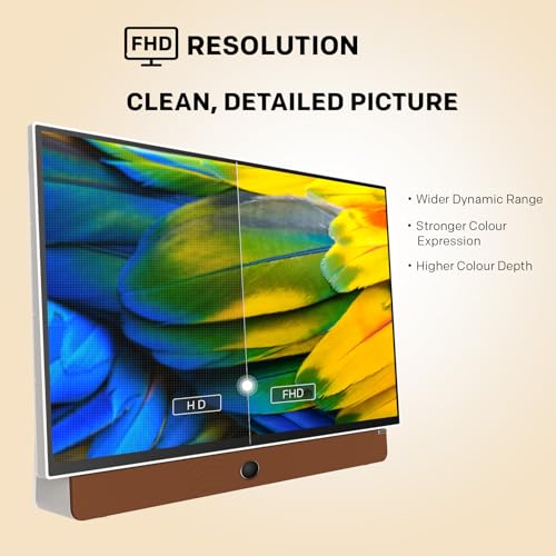 Skyworth 24-Inch Portable Smart Screen with Google TV, 3-Hour Battery Life 24P100 Companion Series 1080P FHD, Matte Screen, HDR10, Dolby Audio, LED
