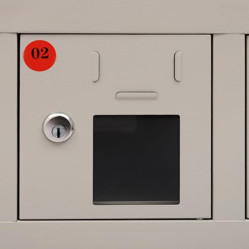 Cell Phone Locker 9 Bays Cell Mobile Phone Steel Locker with Charger Charging Station Cabinet and Key Lock for Classroom and Employees