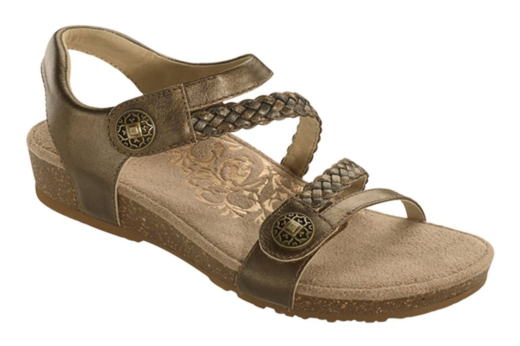 Aetrex Jillian Bronze Leather 6 M