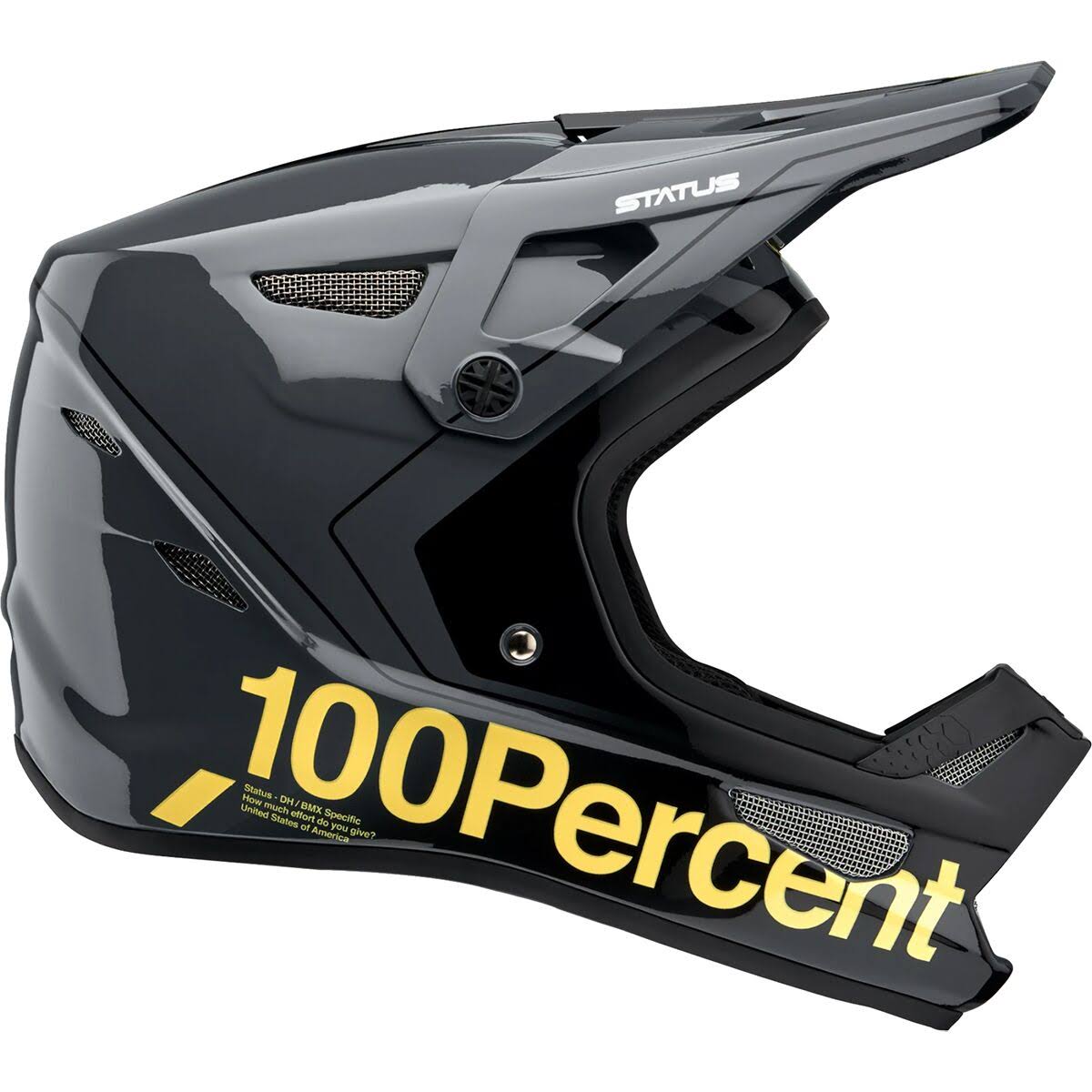 100% Status Helmet Carby/Charcoal, M