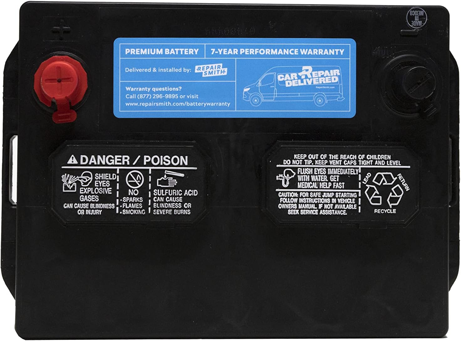 RepairSmith Mobile Mechanic Auto Starting Car Battery 35 - Automotive Parts and Accessories, 640 CCA, 7 Year Warranty