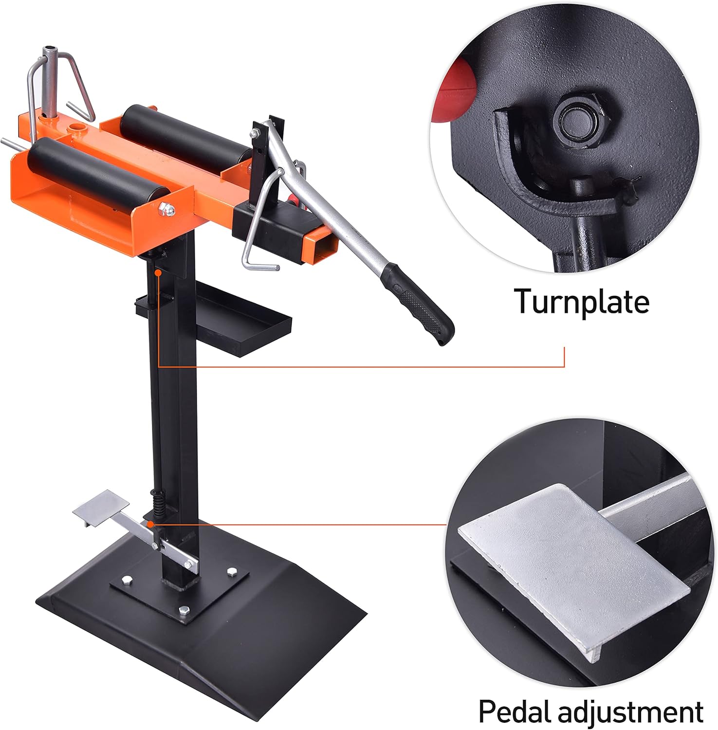Eisen Spreader3 Manual Tire Spreader Portable Tire Changer with Stand, Adjustable Tire Spreader Tool for Light Truck and Car