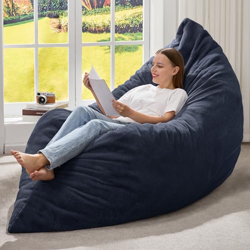 Hobestluk 3 in 1 Bean Bag Chair Giant Bean Bag Chairs Convertible Bean Bag Floor Cushion with Machine Washable Cover