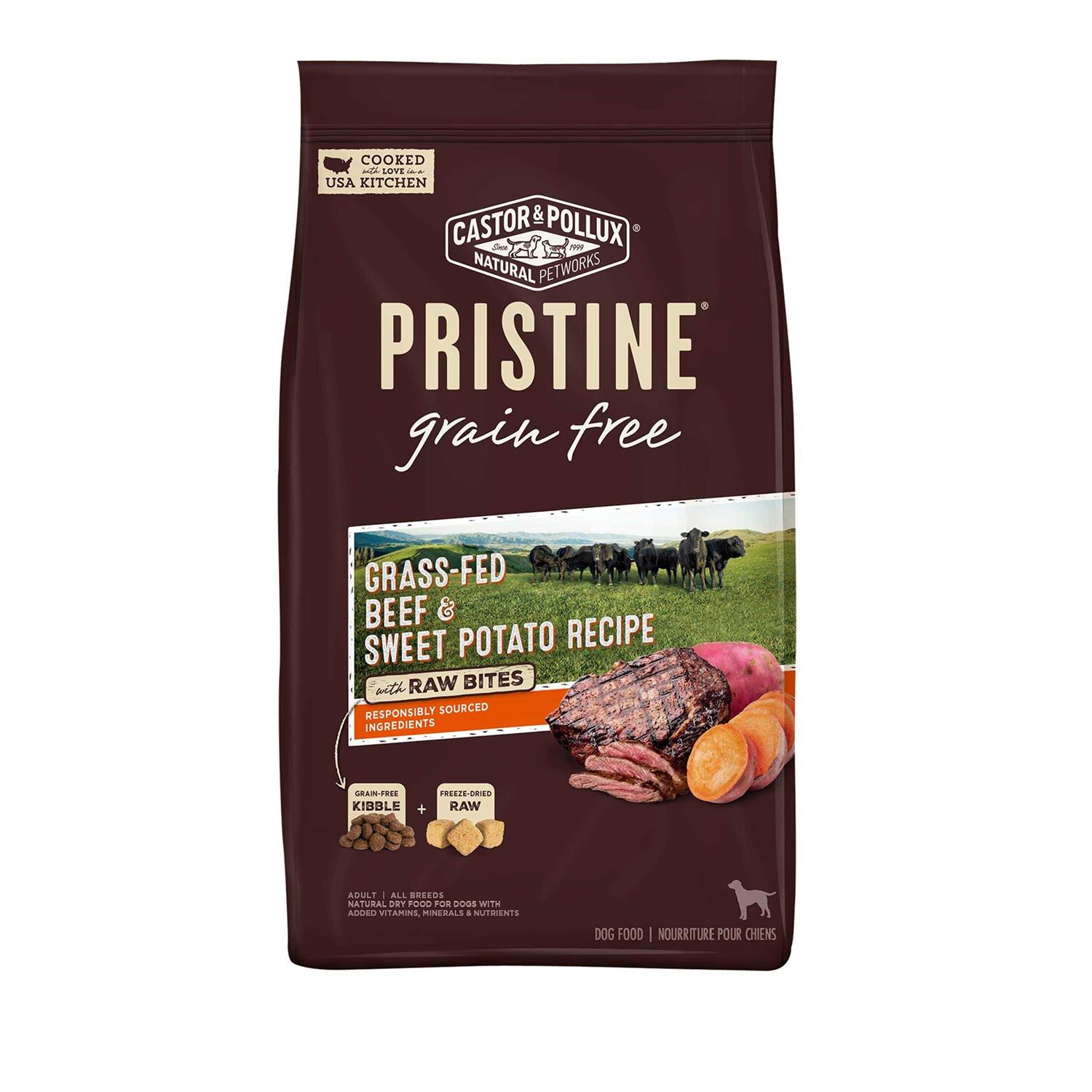 Castor Pollux Dog Food Dry Pristine Grain Free Beef Raw - Pet Supplies online store