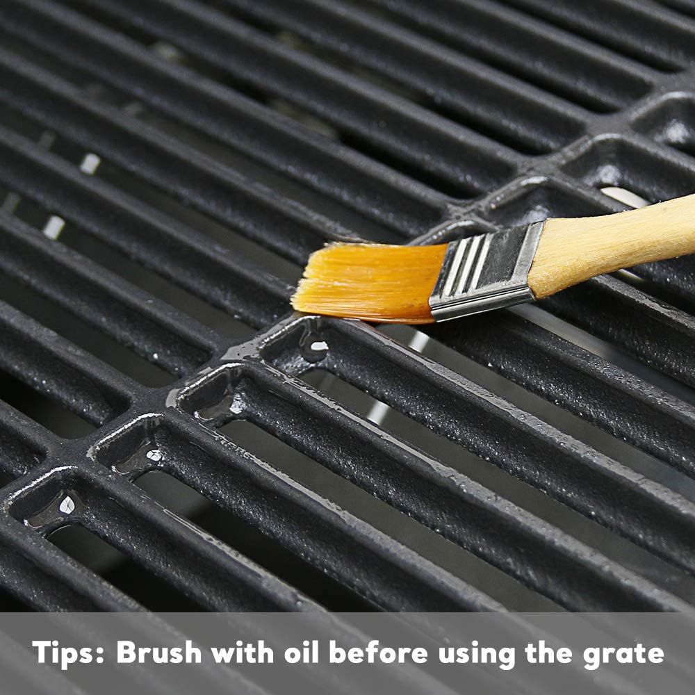 Uniflasy 15 Inch Cast Iron Grill Cooking Grid Grate for Weber Old Spirit 200 Series, Spirit E/S 200 & 210 with Side Control Panel, Spirit 500