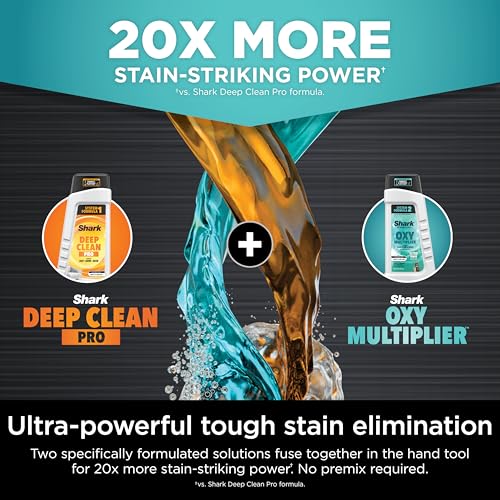 Shark StainStriker Portable Carpet Upholstery & Area Rug Cleaner, Bonus XL Tool & Full-Size Cleaning Solution, Stain & Odor Remover