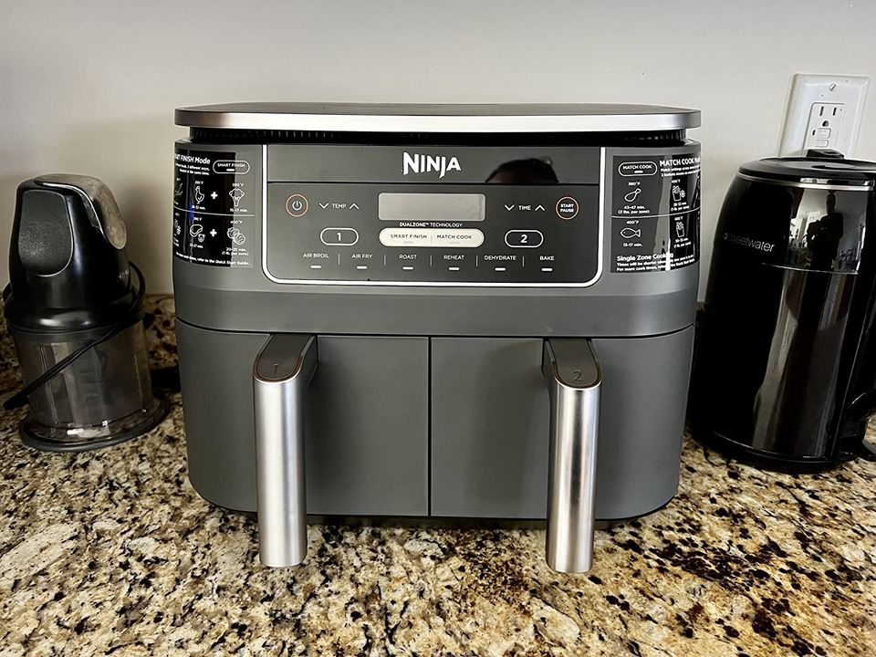 Brand New - Ninja AF300UK Air Fryer Dual Zone, 7.6 Litres, Grey