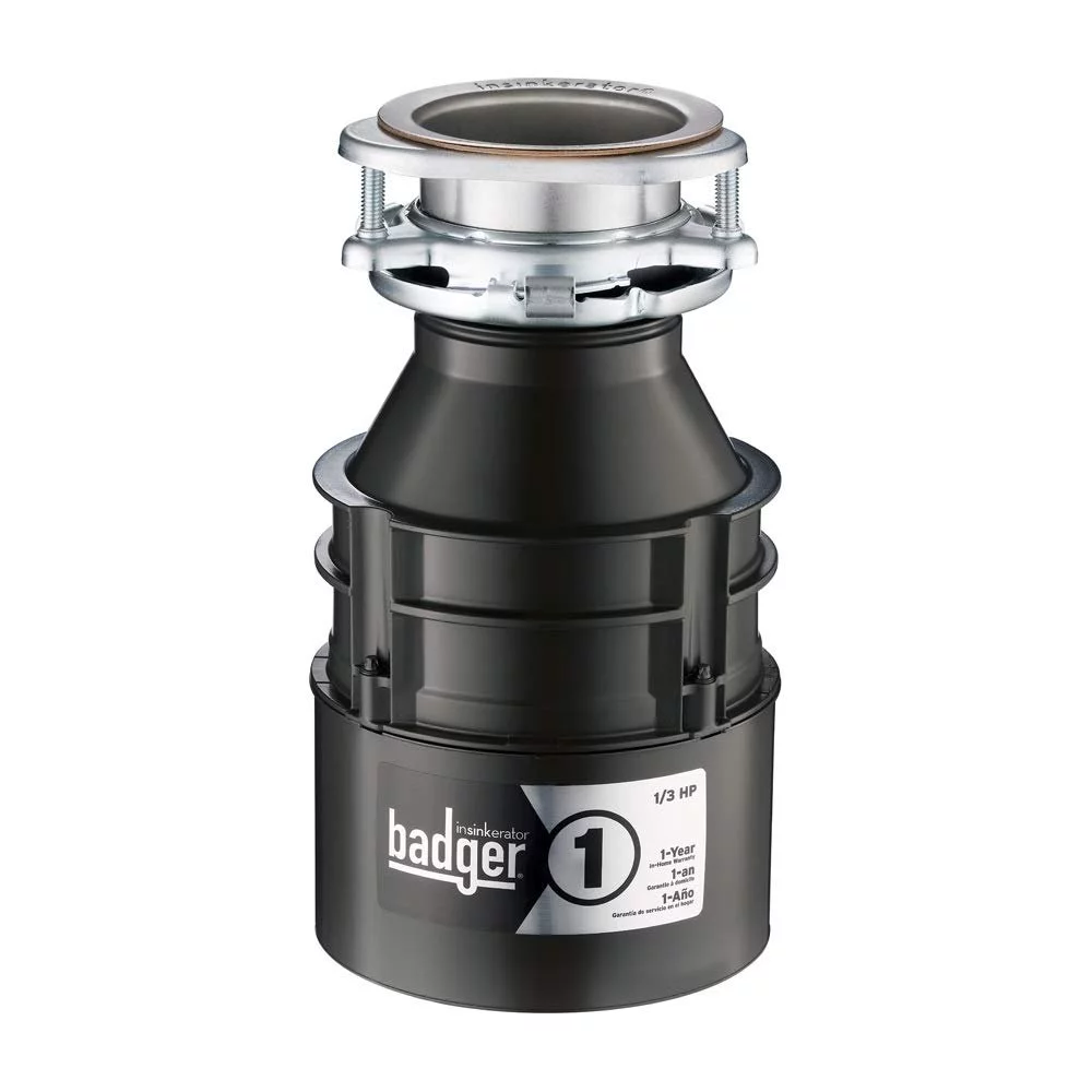 InSinkErator Garbage Disposal, Badger 1, 1/3 HP Continuous Feed - Radiant Selections