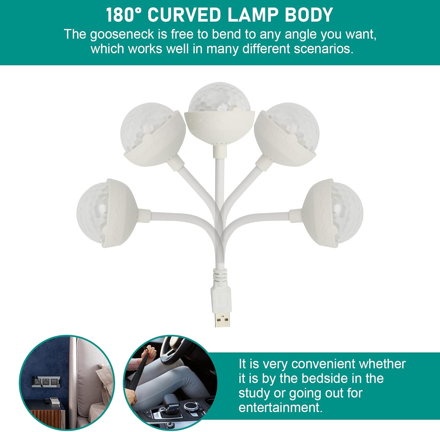 Interior Car Lights, WEBUPAR Car Accessories 10 in 1 Car LED Strip Lights with APP Control, 236 inches Fiber Optic