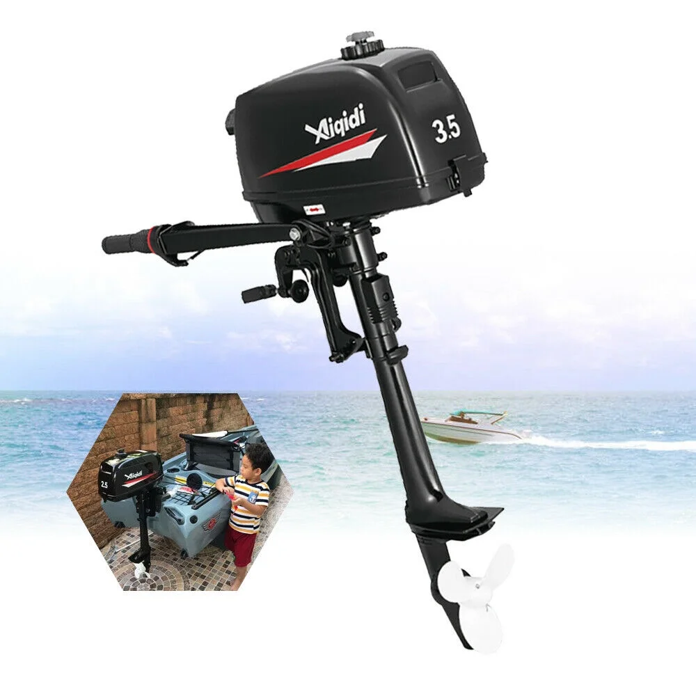 CNCEST 2-Stroke 3.5HP Outboard Motor Fishing Marine Boat Engine CDI Manual Starting