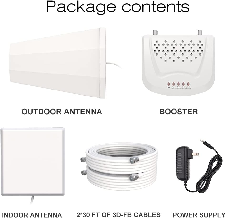 Amazboost A0 PRO Cell Phone Booster for Home & Office - Cell Phone Signal Booster kit, All U.S. Carriers