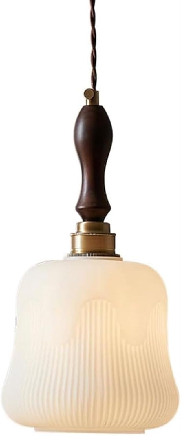 Minimalist Styling Cream Glass Shade Hanging Light Fixtures
