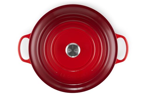 Le Creuset Enameled Cast Iron Signature Round Dutch Oven, 5.5 qt., Cerise