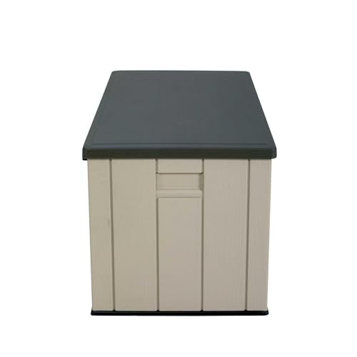 Lifetime 60012 Extra Large Deck Box, 130 Gallon, Desert Sand/Brown