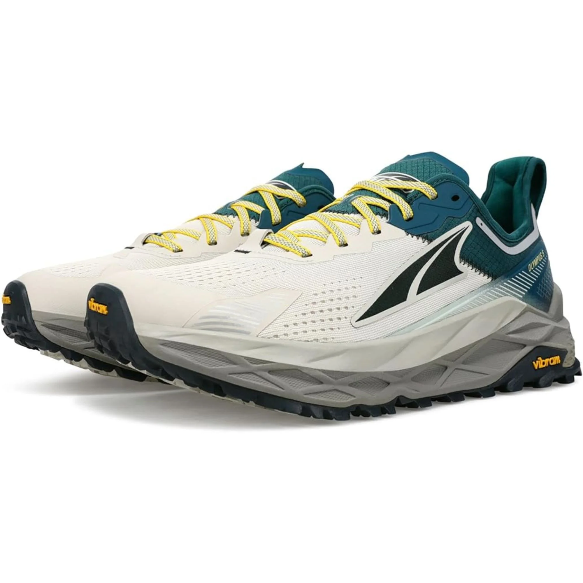 Altra Olympus 5 Trail Running Shoe Men's Gray/Teal - Curated Treasures Market