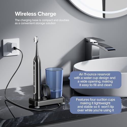 Water Flosser with Electric Toothbrush &ndash; 3 Sonic Toothbrush Modes & 5 Water Flossing Pressure &ndash