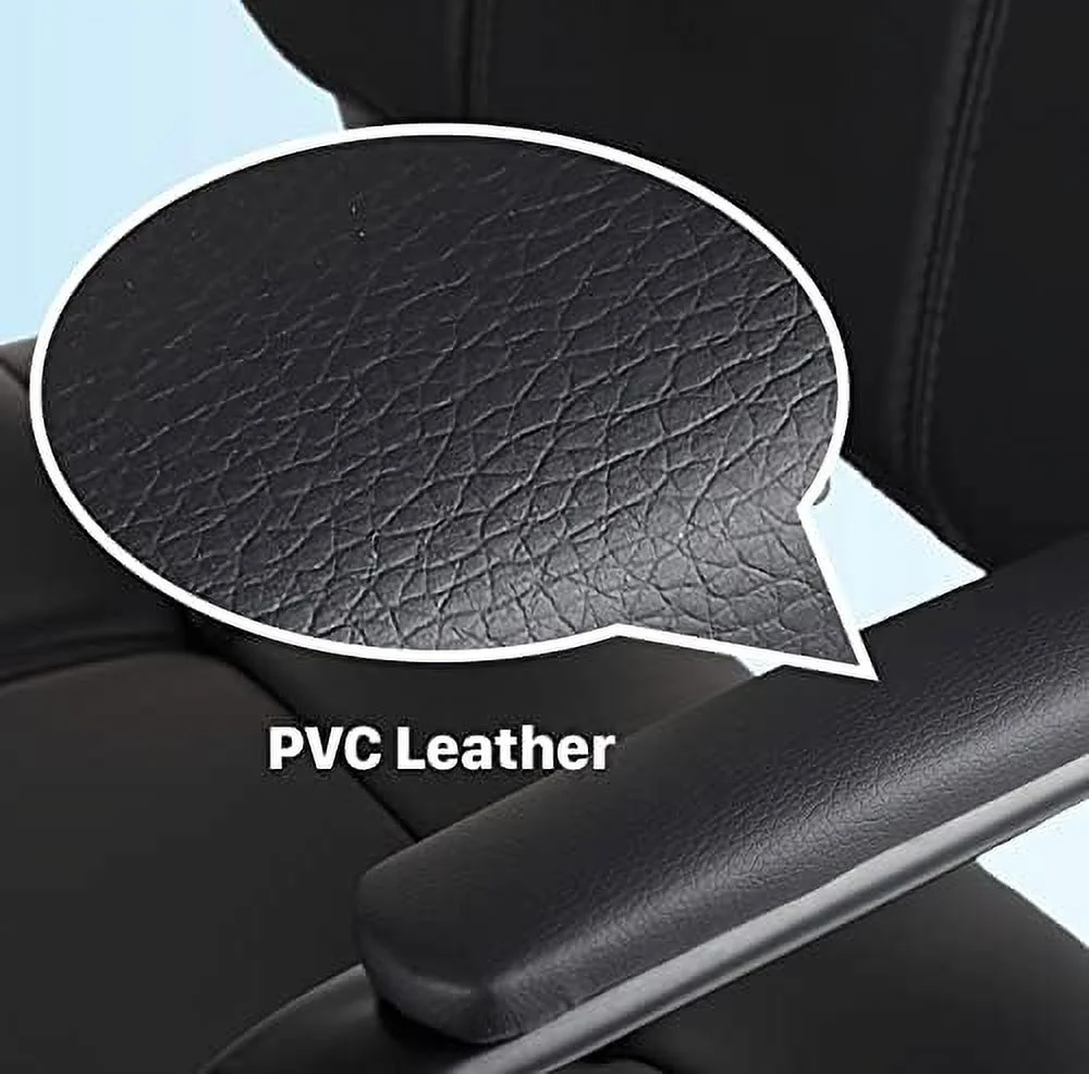Office Reception Guest Chair with Bonded Leather Padded Arm Rest JOMA Guest Chair for Waiting Room Conference Desk Black 4 Pack