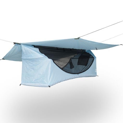 Haven Tents Lay Flat Hammock Tent - Waterproof Tent & Camping Hammock with Mosquito Net - Includes Insulated Pad and Rainfly - Haven Tent, Haven XL