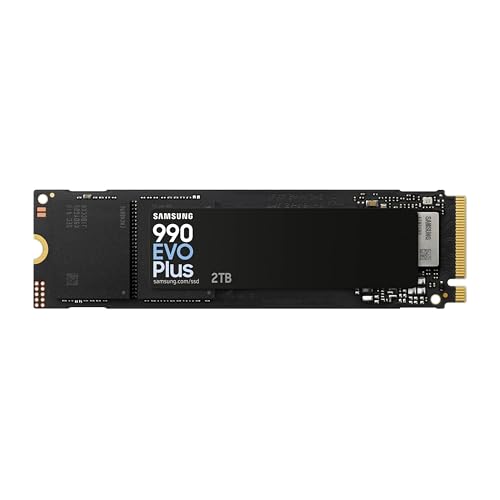 Samsung 990 EVO Plus SSD 4TB, PCIe Gen 4x4 | Gen 5x2 M.2, Speeds Up-to 7,250 MB/s, Upgrade Storage for PC/Laptops