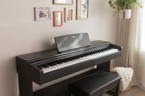 Yamaha Arius, 88-Key Weighted Action Digital Beginner and Intermediate Players, Dynamic Response, Grand Piano Sound, 3-Pedal Unit, Upright Design