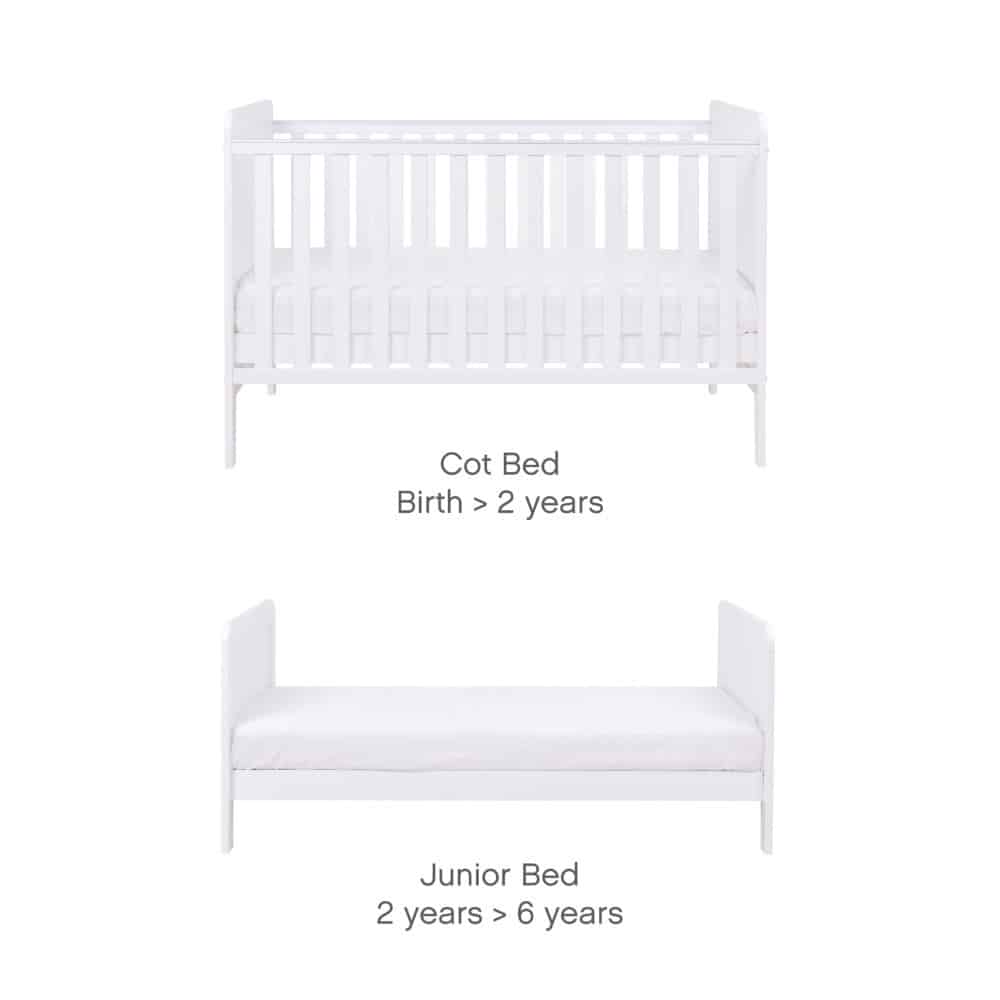 Tutti Bambini Rio 5 Piece Nursery Room Set – White