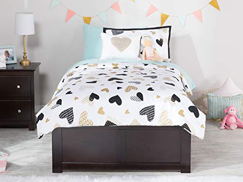 AFI Concord Platform Bed with Footboard & Storage Drawers