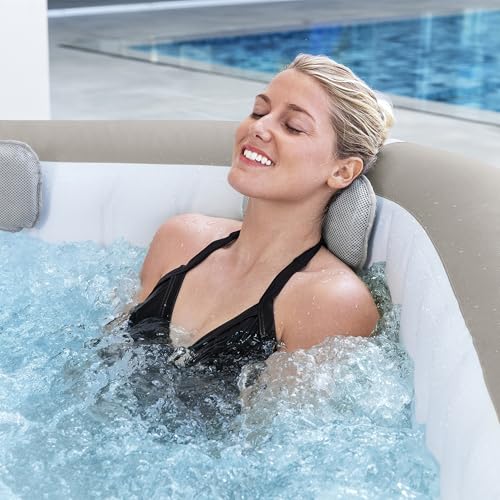 Bestway SaluSpa Hawaii EnergySense Smart Luxe AirJet Inflatable Hot Tub Spa (71" x 71" x 26") | Features LED Lights and App-Control | Fits Up to 4-6