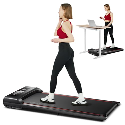 RHYTHM FUN Walking Pad Under Desk Treadmill, Walking Pad Treadmill 300 LB Capacity with Remote Control