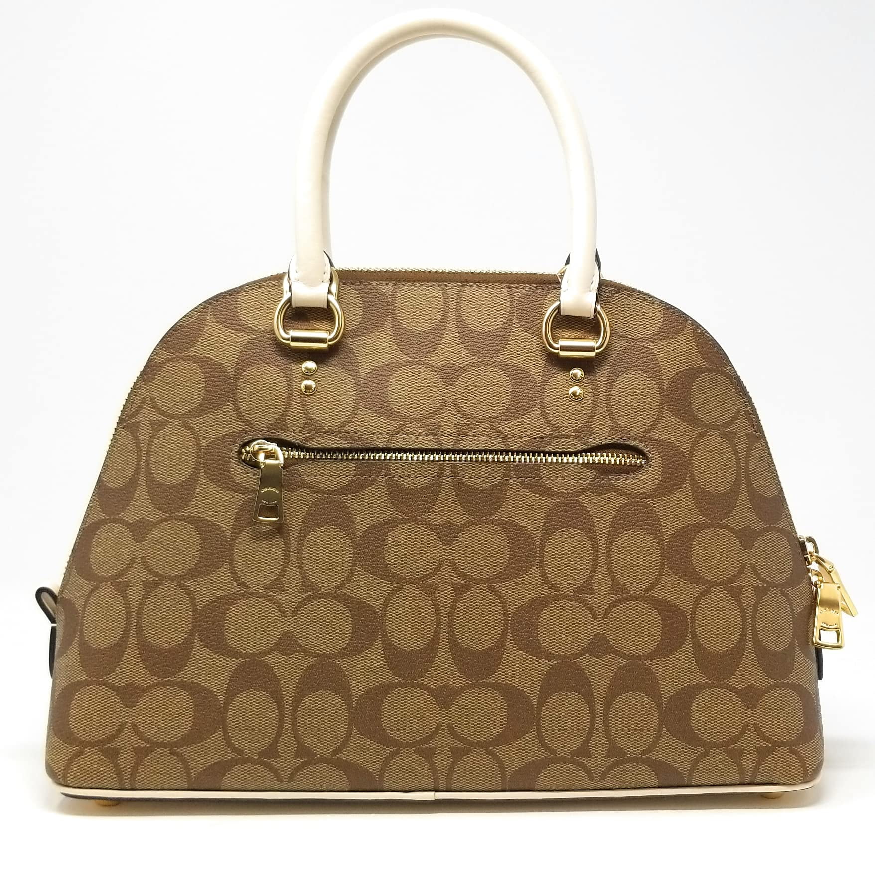 Coach Women's Katy Satchel in Signature Canvas (Khaki Multi)