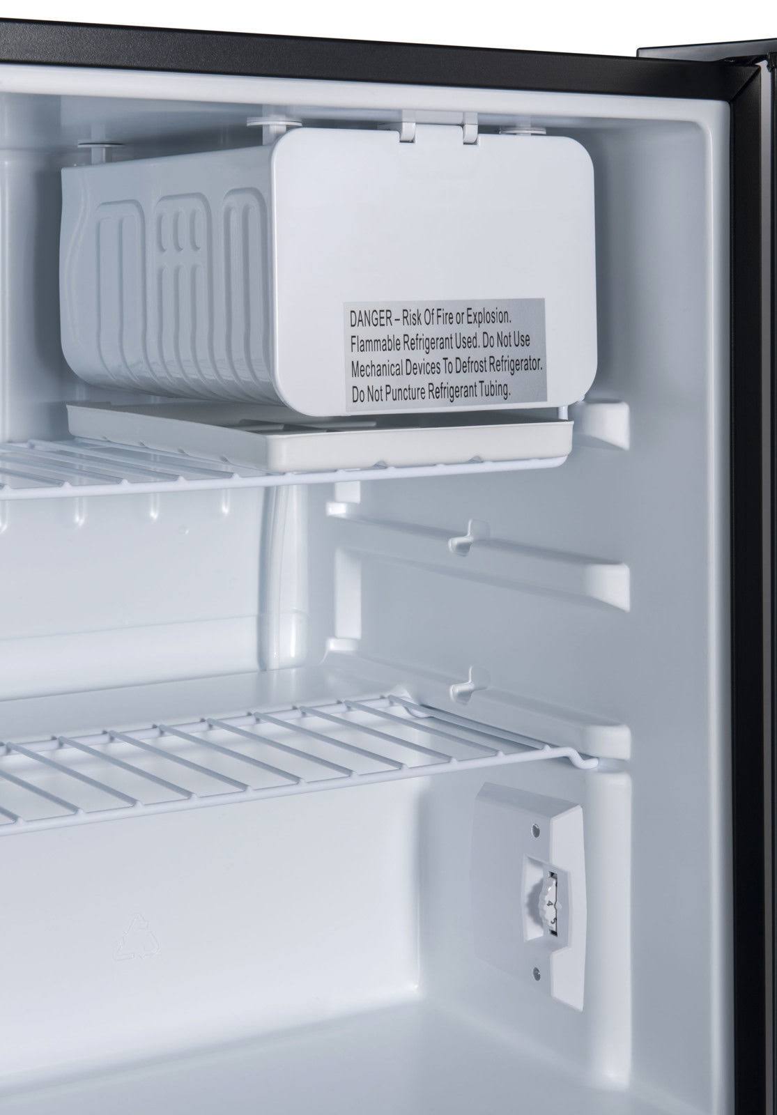 Galanz GL27S5 Single Door Compact Refrigerator - 2.7 cu ft - Stainless Steel
