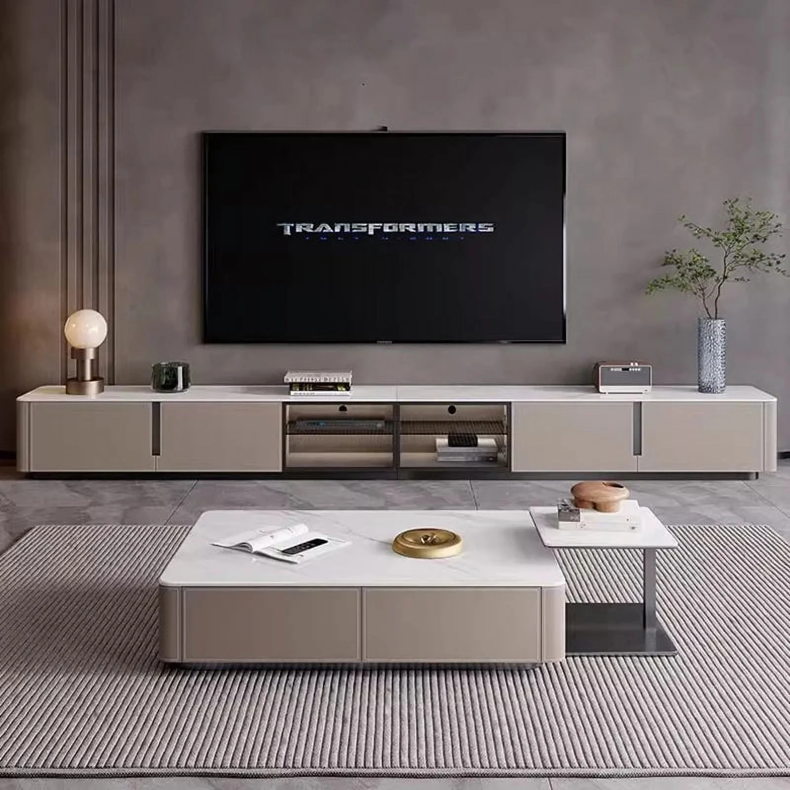 Mid Century TV Stands Plant Fireplace Corner Chest TV Stands Center Wall Drawers Muebles Para El Hogar Living Room Furniture