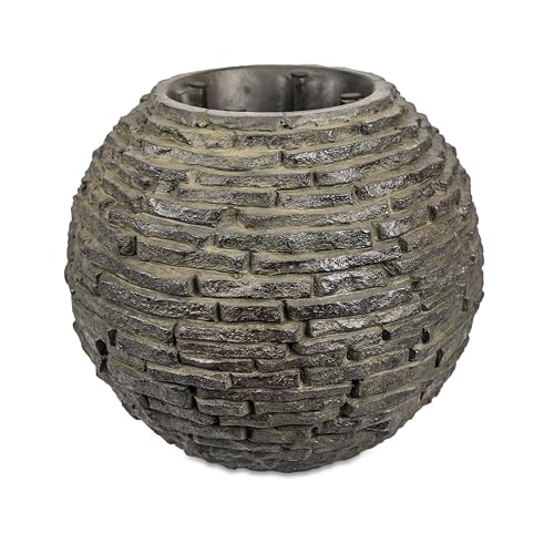 Aquascape Stacked Slate Sphere Water Fountain for Yard, Landscape, and Garden, Small | 78287