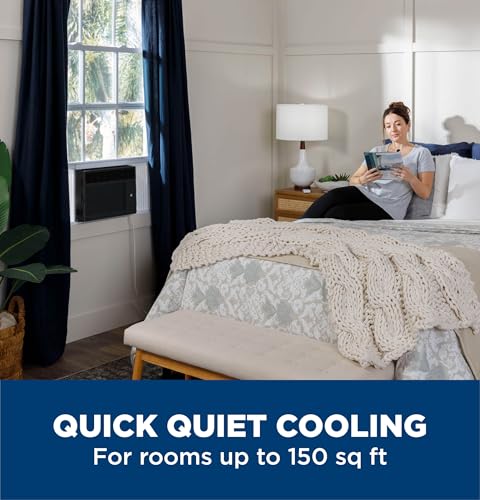 GE Window Air Conditioner Unit, 6,000 BTU for Small Rooms up to 250 sq ft. with Adjustable Fan and Cooling Settings