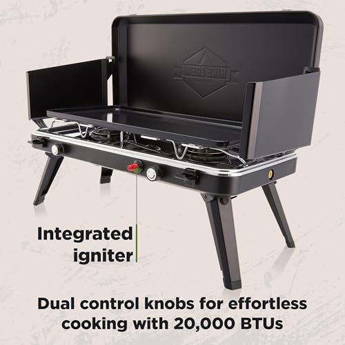 Hike Crew 2-in-1 Gas Camping Stove and Griddle | 20